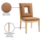  Color_Cognac -- Gwendolyn Cognac Vegan Leather Upholstered Dining Side Chair IMAGE 10