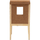  Color_Cognac -- Gwendolyn Cognac Vegan Leather Upholstered Dining Side Chair IMAGE 5