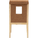 Meridian Gwendolyn Cognac Vegan Leather Dining Side Chair IMAGE 5