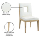  Color_Cream -- Gwendolyn Cream Vegan Leather Upholstered Dining Side Chair IMAGE 10