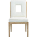  Color_Cream -- Gwendolyn Cream Vegan Leather Upholstered Dining Side Chair IMAGE 3