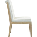  Color_Cream -- Gwendolyn Cream Vegan Leather Upholstered Dining Side Chair IMAGE 4