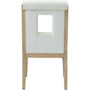  Color_Cream -- Gwendolyn Cream Vegan Leather Upholstered Dining Side Chair IMAGE 5