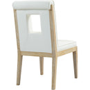  Color_Cream -- Gwendolyn Cream Vegan Leather Upholstered Dining Side Chair IMAGE 6