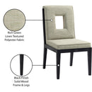  Color_Green -- Gwendolyn Green Linen Textured Fabric Upholstered Dining Side Chair IMAGE 10