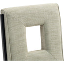  Color_Green -- Gwendolyn Green Linen Textured Fabric Upholstered Dining Side Chair IMAGE 8