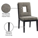  Color_Grey -- Gwendolyn Grey Linen Textured Fabric Upholstered Dining Side Chair IMAGE 10