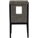 Color_Grey -- Gwendolyn Grey Linen Textured Fabric Upholstered Dining Side Chair IMAGE 5