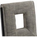  Color_Grey -- Gwendolyn Grey Linen Textured Fabric Upholstered Dining Side Chair IMAGE 8