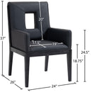  Color_Black -- Meridian Gwendolyn Arm Chair IMAGE 9
