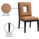  Color_Cognac -- Gwendolyn Cognac Vegan Leather Upholstered Dining Side Chair IMAGE 10