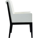 Color_Cream -- Gwendolyn Cream Vegan Leather Upholstered Dining Arm Chair IMAGE 4