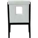  Color_Cream -- Gwendolyn Cream Vegan Leather Upholstered Dining Arm Chair IMAGE 5
