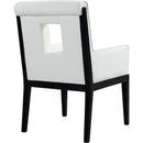  Color_Cream -- Gwendolyn Cream Vegan Leather Upholstered Dining Arm Chair IMAGE 6