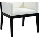  Color_Cream -- Gwendolyn Cream Vegan Leather Upholstered Dining Arm Chair IMAGE 7