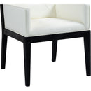 Meridian Gwendolyn Cream Vegan Leather Dining Arm Chair IMAGE 7