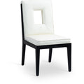  Color_Cream -- Gwendolyn Cream Vegan Leather Upholstered Dining Side Chair IMAGE 1