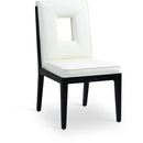  Color_Cream -- Gwendolyn Cream Vegan Leather Upholstered Dining Side Chair IMAGE 1