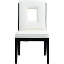  Color_Cream -- Gwendolyn Cream Vegan Leather Upholstered Dining Side Chair IMAGE 3