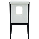  Color_Cream -- Gwendolyn Cream Vegan Leather Upholstered Dining Side Chair IMAGE 5