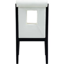 Meridian Gwendolyn Cream Vegan Leather Dining Side Chair IMAGE 5