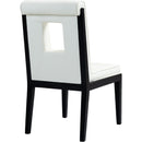  Color_Cream -- Gwendolyn Cream Vegan Leather Upholstered Dining Side Chair IMAGE 6