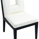  Color_Cream -- Gwendolyn Cream Vegan Leather Upholstered Dining Side Chair IMAGE 7