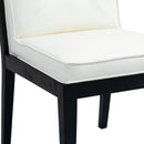  Color_Cream -- Gwendolyn Cream Vegan Leather Upholstered Dining Side Chair IMAGE 8