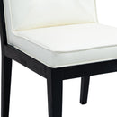 Meridian Gwendolyn Cream Vegan Leather Dining Side Chair IMAGE 8