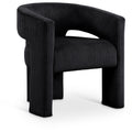  Color_Black -- Riz Black Corduroy Upholstered Accent / Dining Chair IMAGE 1