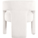  Color_Cream -- Riz Cream Corduroy Upholstered Accent / Dining Chair IMAGE 5