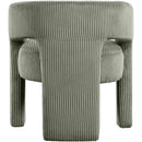  Color_Green -- Riz Green Corduroy Upholstered Accent / Dining Chair IMAGE 5