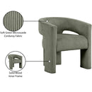  Color_Green -- Riz Green Corduroy Upholstered Accent / Dining Chair IMAGE 8