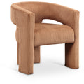  Color_Saddle -- Riz Saddle Corduroy Upholstered Accent / Dining Chair IMAGE 1