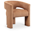  Color_Saddle -- Riz Saddle Corduroy Upholstered Accent / Dining Chair IMAGE 1