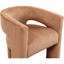  Color_Saddle -- Riz Saddle Corduroy Upholstered Accent / Dining Chair IMAGE 6