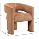  Color_Saddle -- Riz Saddle Corduroy Upholstered Accent / Dining Chair IMAGE 7