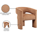 Meridian Riz Saddle Corduroy Fabric Accent/Dining Chair IMAGE 8