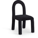  Color_Black -- Amari Black Chenille Fabric Upholstered Dining Chair IMAGE 1