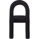  Color_Black -- Amari Black Chenille Fabric Upholstered Dining Chair IMAGE 5