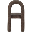 Meridian Amari Brown Chenille Fabric Dining Chair IMAGE 5