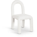  Color_Cream -- Amari Cream Chenille Fabric Upholstered Dining Chair IMAGE 1