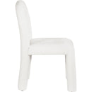  Color_Cream -- Amari Cream Chenille Fabric Upholstered Dining Chair IMAGE 4