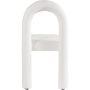  Color_Cream -- Amari Cream Chenille Fabric Upholstered Dining Chair IMAGE 5