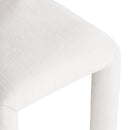  Color_Cream -- Amari Cream Chenille Fabric Upholstered Dining Chair IMAGE 7