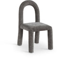  Color_Grey -- Amari Grey Chenille Fabric Upholstered Dining Chair IMAGE 1