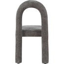  Color_Grey -- Amari Grey Chenille Fabric Upholstered Dining Chair IMAGE 5