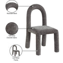  Color_Grey -- Amari Grey Chenille Fabric Upholstered Dining Chair IMAGE 9