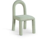  Color_Mint -- Amari Mint Chenille Fabric Upholstered Dining Chair IMAGE 1