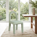  Color_Mint -- Amari Mint Chenille Fabric Upholstered Dining Chair IMAGE 2